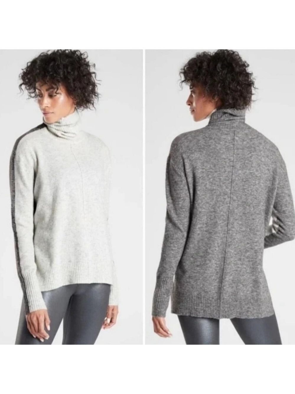 Athleta Transit Colorblock Turtleneck